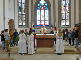 Palmsonntag in St. Crescentius - Beginn der Heiligen Woche (© Karl-Franz Thiede)